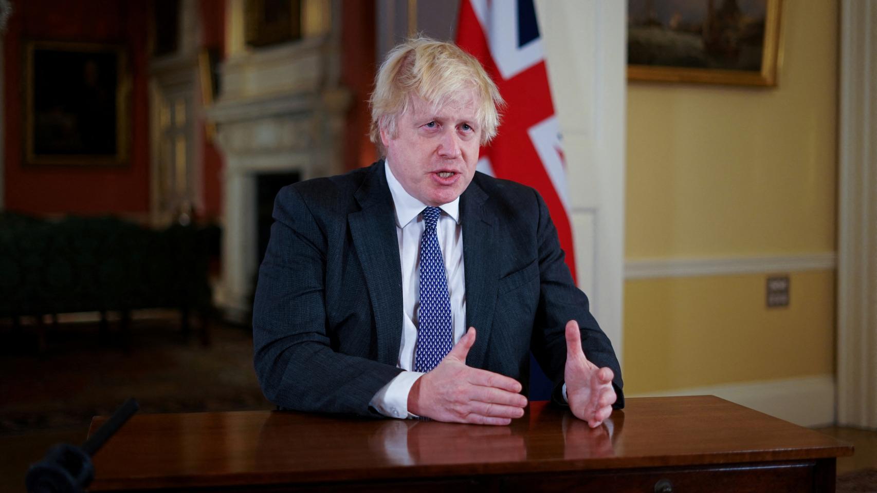 Boris Johnson comparece para alertar de la gravedad de la variante ómicron.