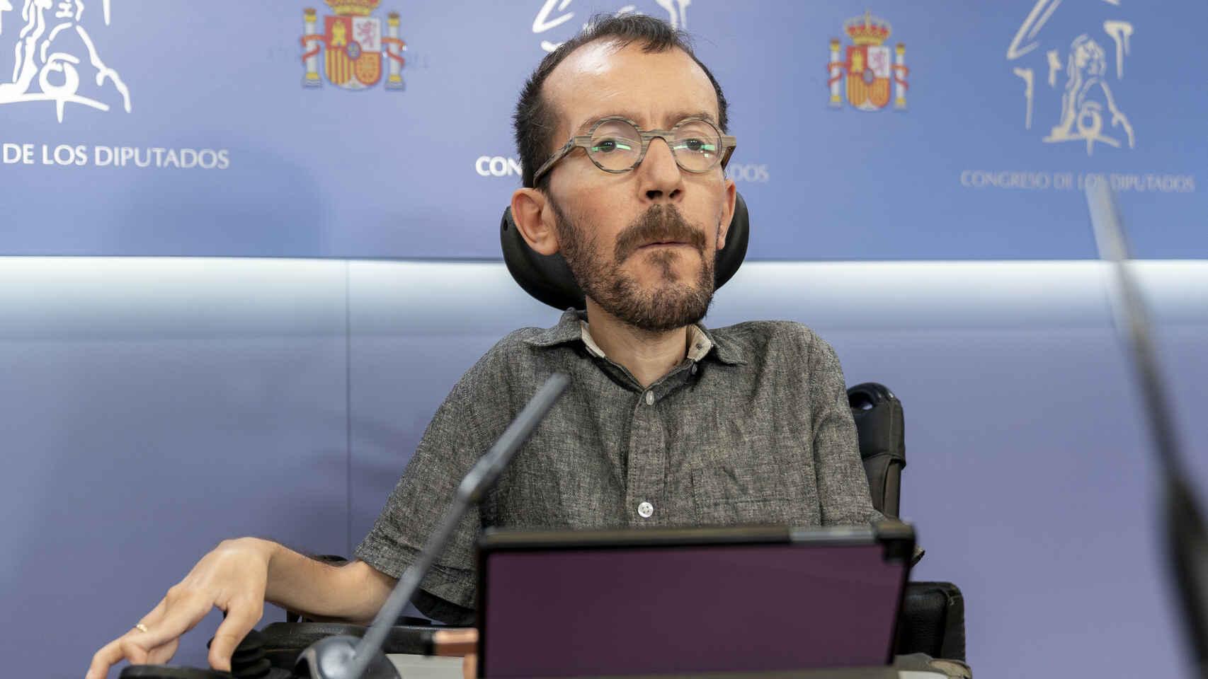 El portavoz de Unidas Podemos en el Congreso, Pablo Echenique. Efe