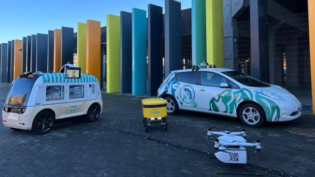 Un vehículo autónomo, un foodtruck autónomo y un dron y un robot de reparto que se probarán en Madrid