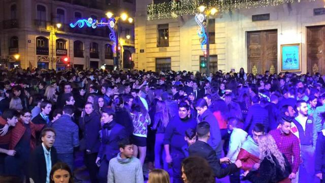 Imagen de archivo de una Nochevieja en Alcoi.