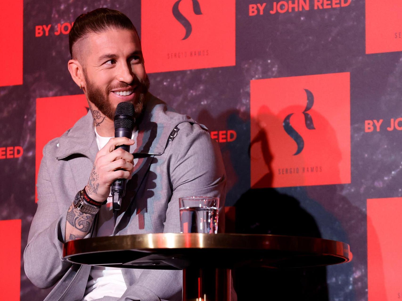 Sergio Ramos, durante la presentación de 'Sergio Ramos by John Reed'