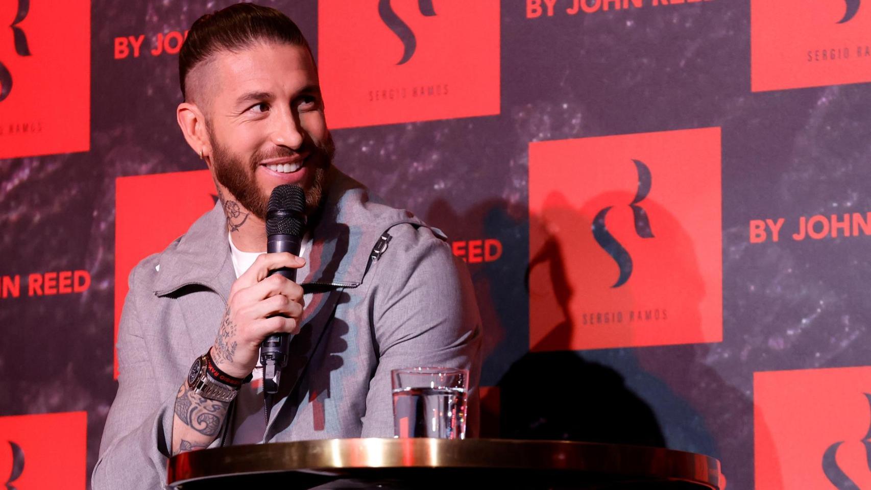 Sergio Ramos, durante la presentación de 'Sergio Ramos by John Reed'