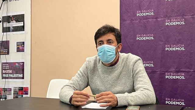 Antón Gómez Reino en rueda de prensa.