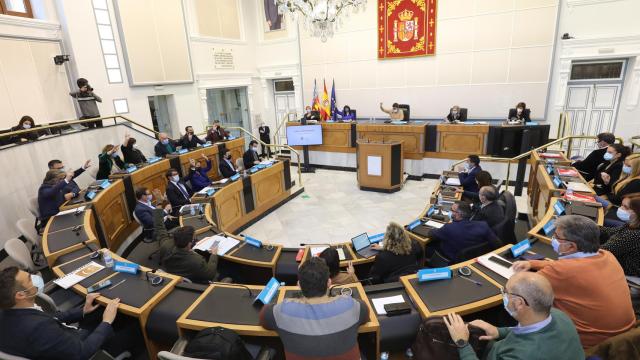 Pleno de aprobación de los Prespuestos de la Diputación de Alicante.