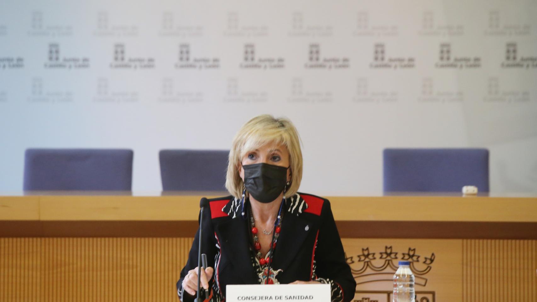 La consejera de Sanidad, Verónica Casado, preside la reunión del Observatorio de Agresiones de Castilla y León / Rubén Cacho ICAL