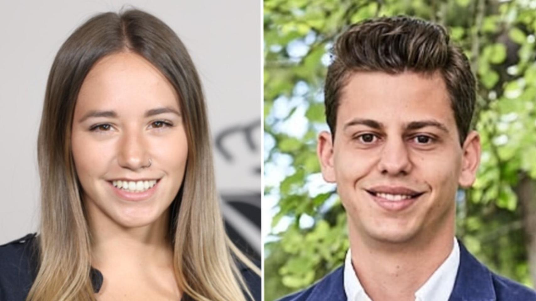 Noelia Núñez (PP) y Javier Guardiola (PSOE) han participado este miércoles en el coloquio 'Los jóvenes y la política'.