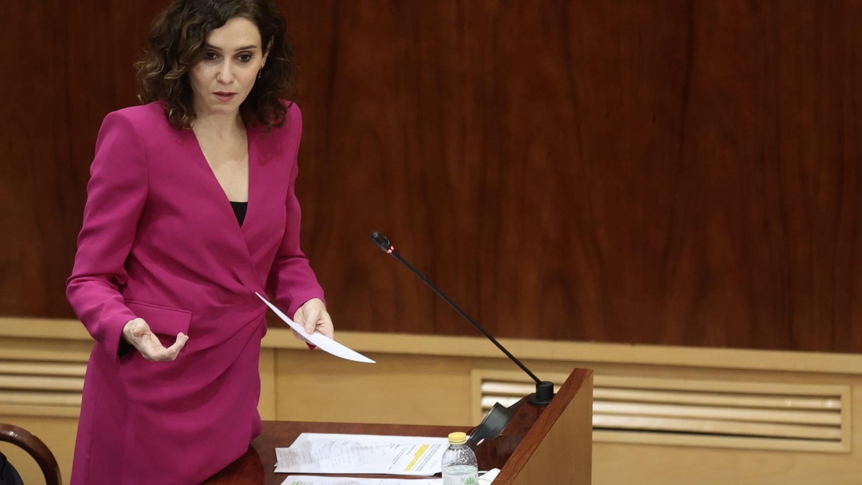 La presidenta de la Comunidad de Madrid, Isabel Díaz Ayuso.