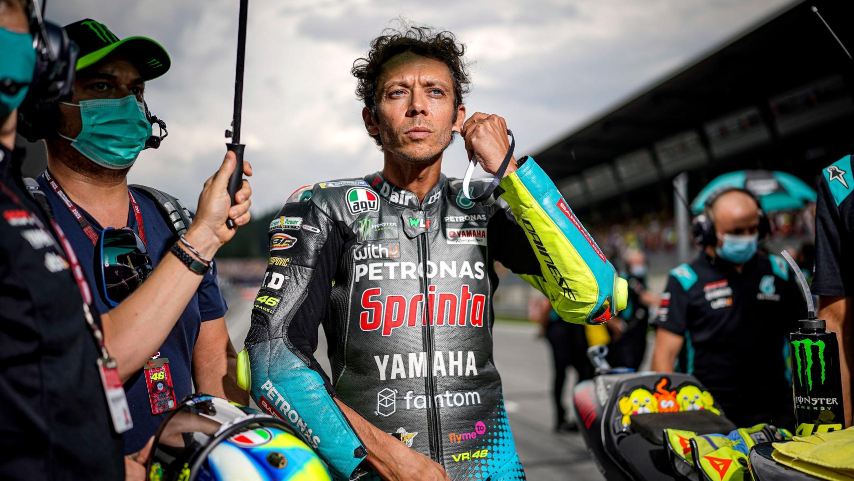 Valentino Rossi durante el Gran Premio de Austria