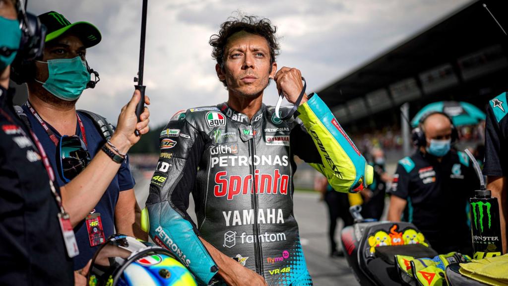 Valentino Rossi durante el Gran Premio de Austria