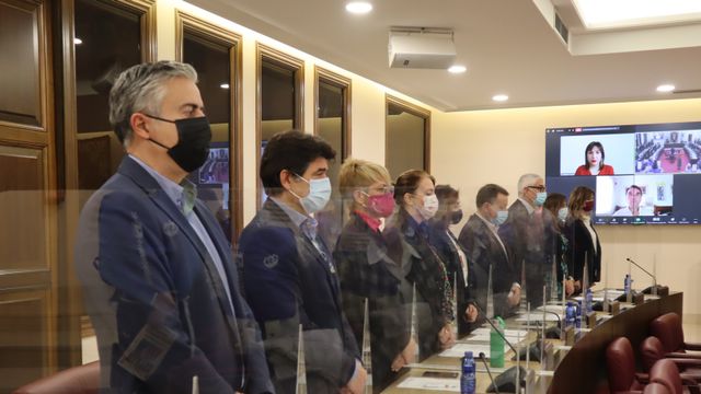 Concejales del PP en el pleno.