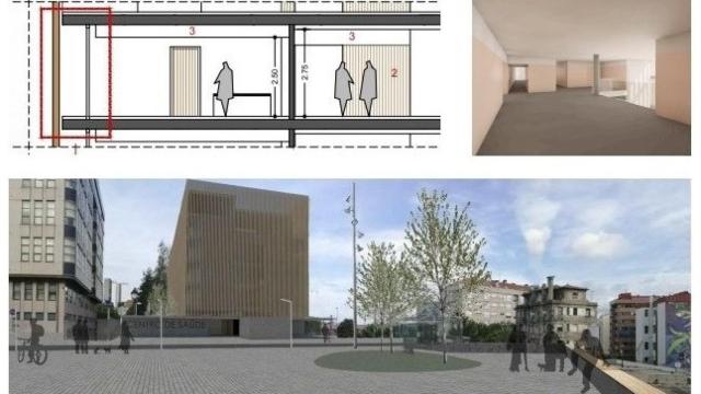 Infografías del nuevo centro de salud que se construirá en Vigo.
