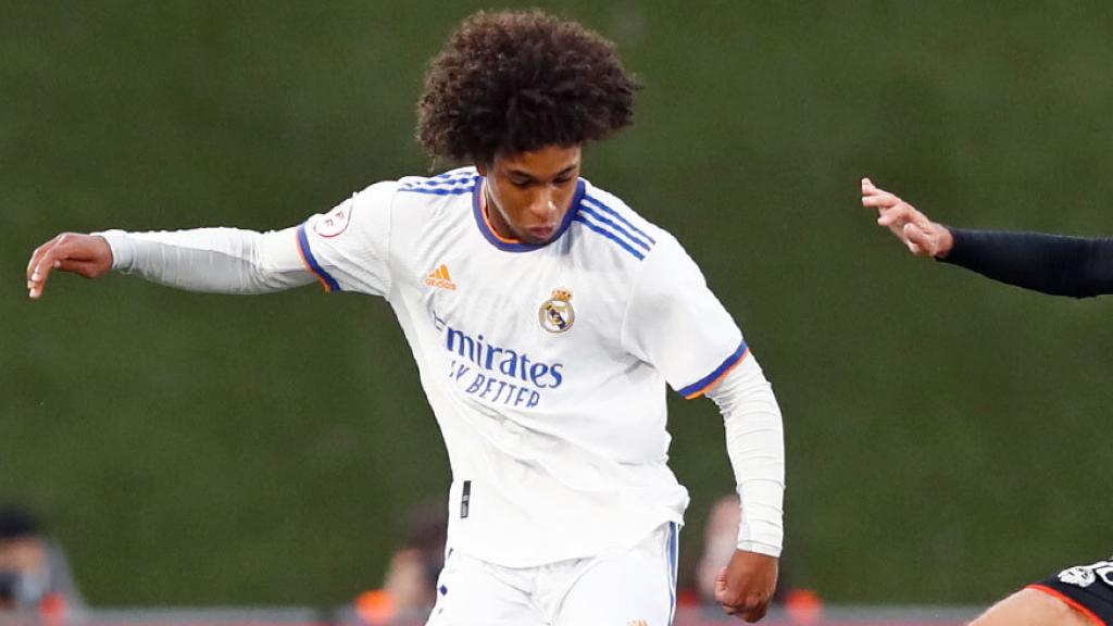 Peter Federico, durante un partido con el Real Madrid Castilla