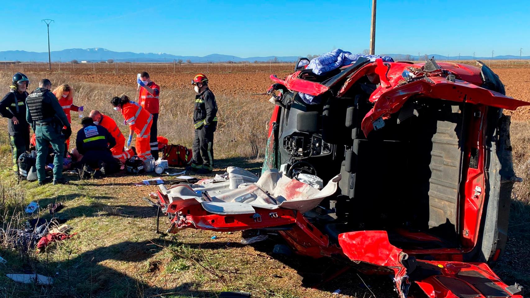 Accidente en Santa María del Páramo