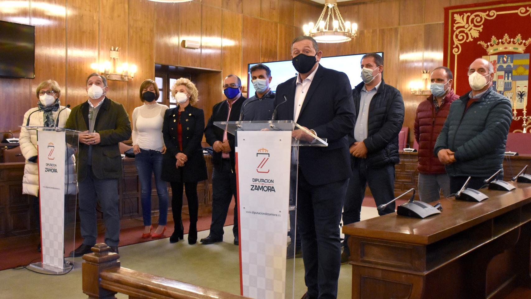 Representación de las mancomunidades de Zamora, con Javier Faúndez a la cabeza