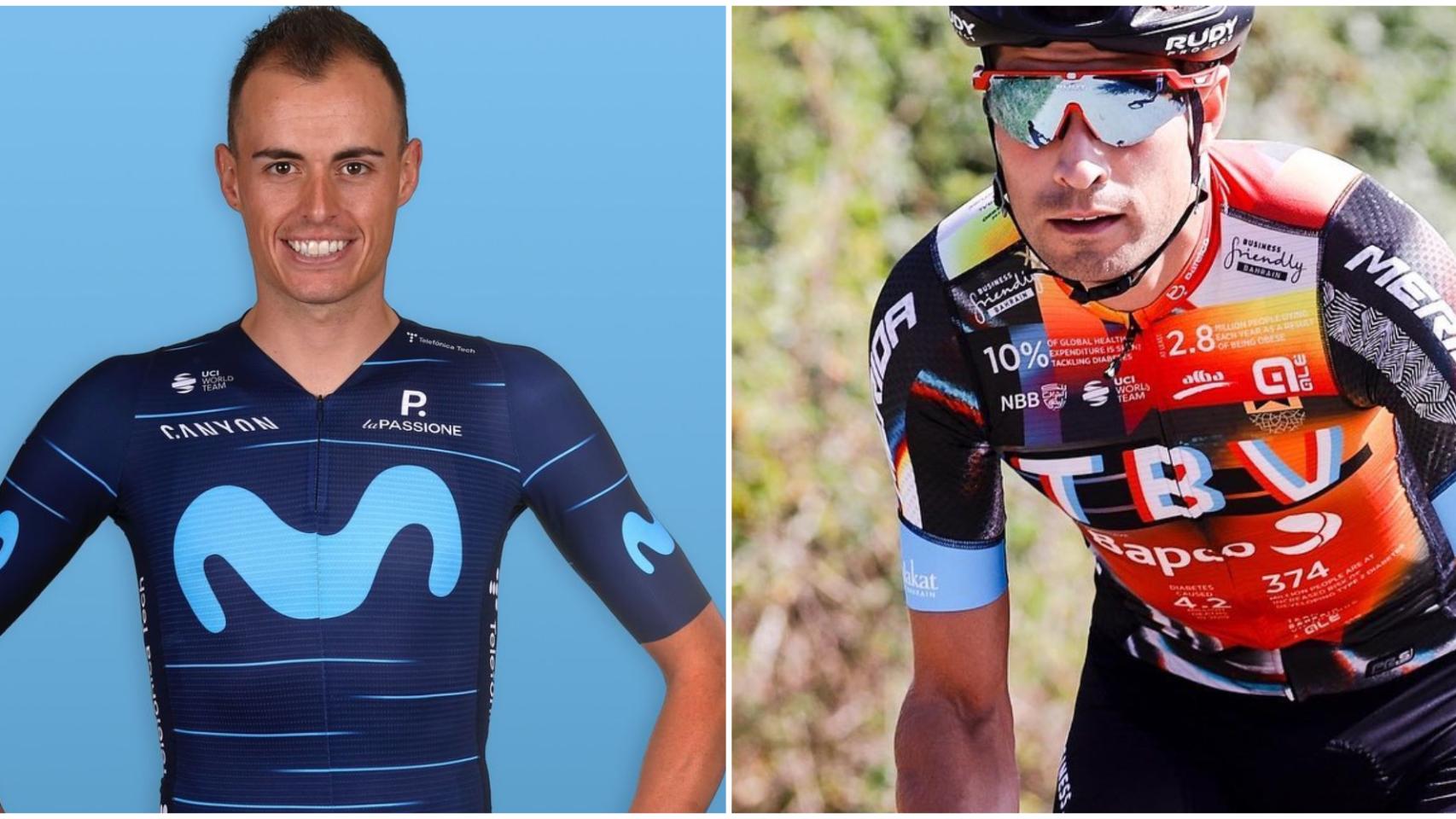 Enric Mas y Mikel Landa en un fotomontaje