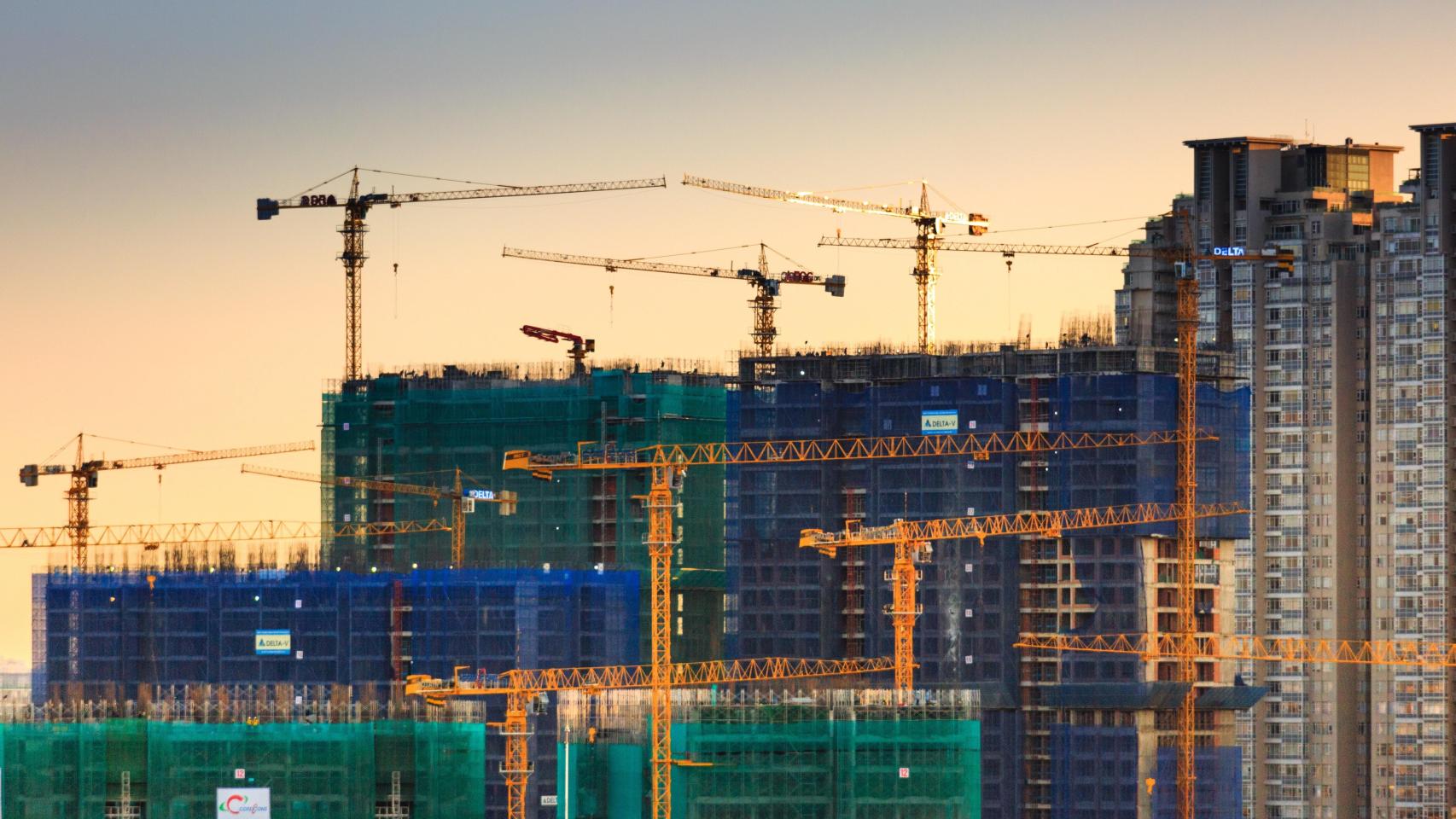 Viviendas en construcción.