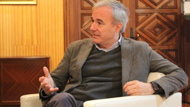 Jorge Azcón, alcalde de Zaragoza y presidente del PP de Aragón.