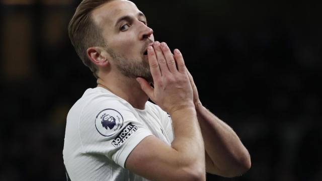 Harry Kane, con el Tottenham Hotspur