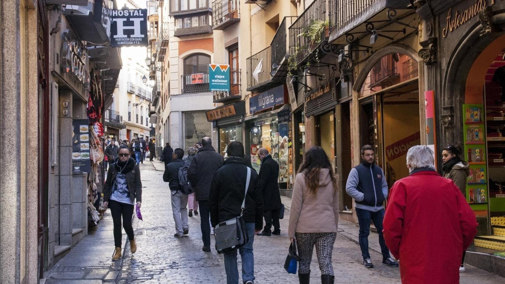 Una calle de Toledo. Imagen de archivo