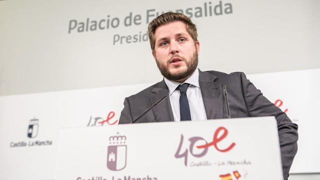 Nacho Hernando este lunes en el Palacio de Fuensalida.