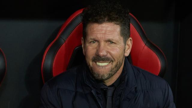 El 'Cholo' Simeone, en un partido del Atlético de Madrid de la temporada 2021/2022