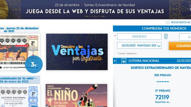 Comprueba tu décimo de la Lotería de Navidad 2021