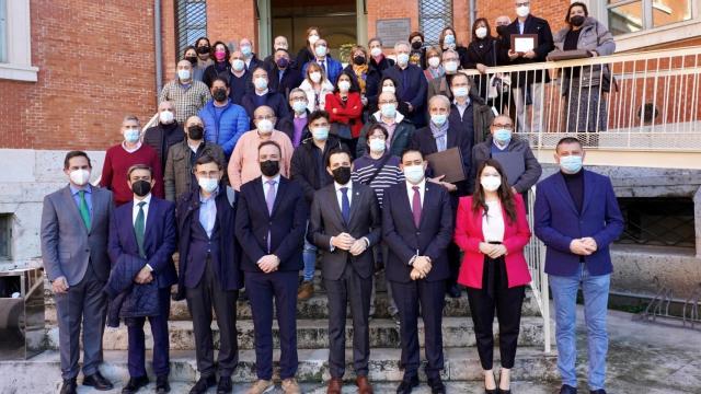 Acto de entrega de las medallas a los funcionarios de la Diputación de Valladolid