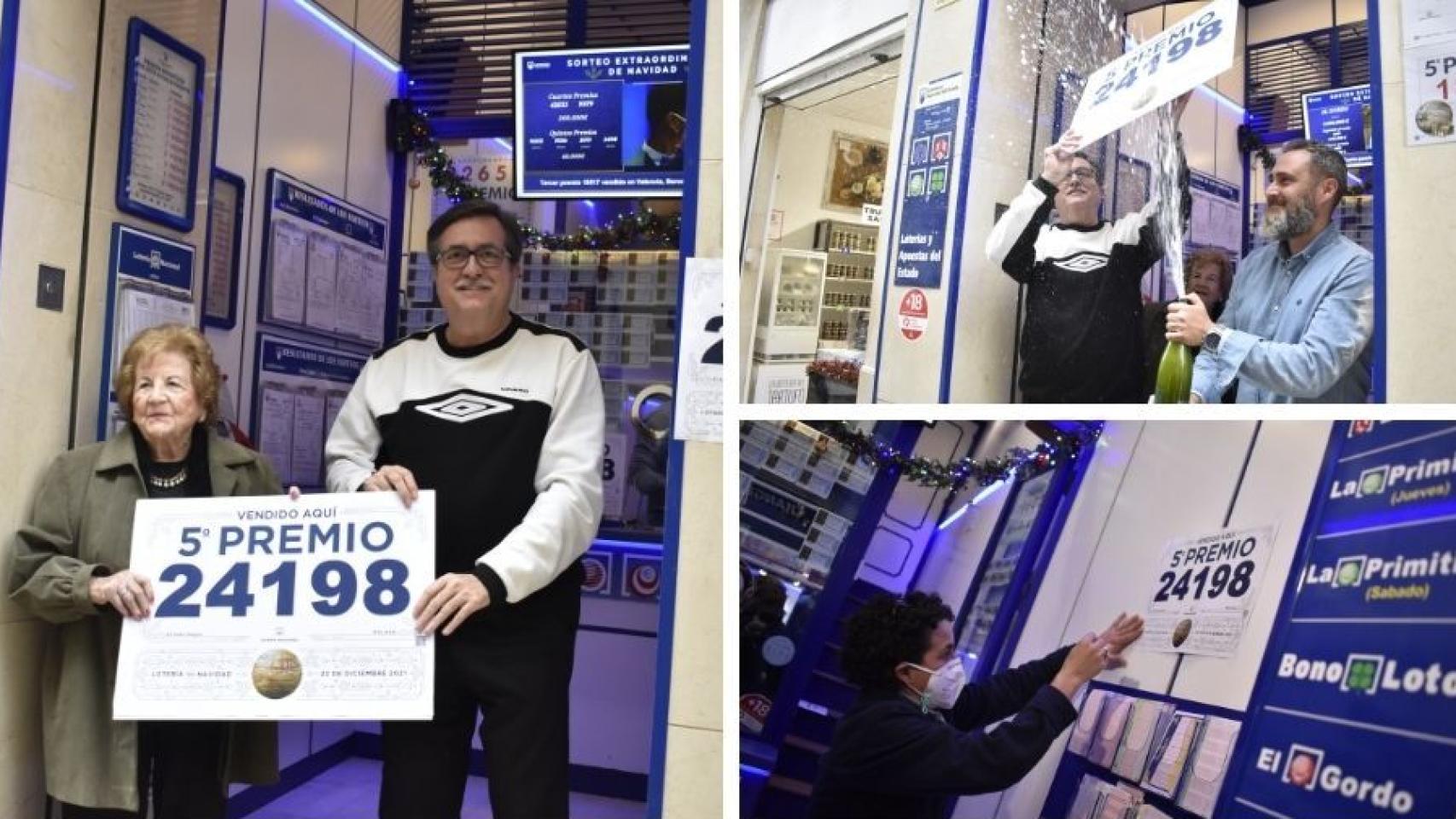 El Gato Negro, la administración de Málaga donde han caído dos premios de la Lotería de Navidad.
