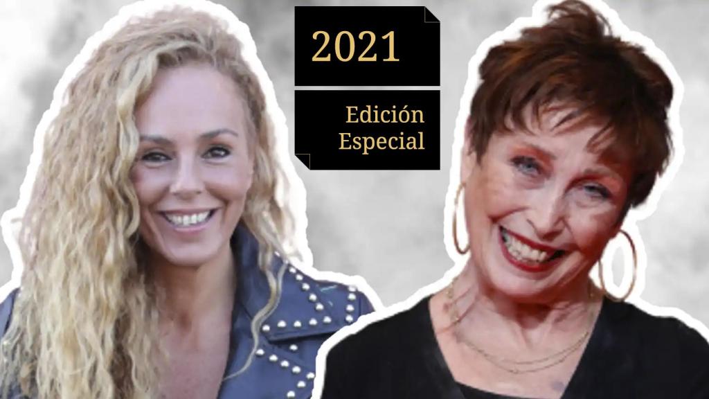 Rocío Carrasco y Verónica Forqué en montaje de BLUPER.