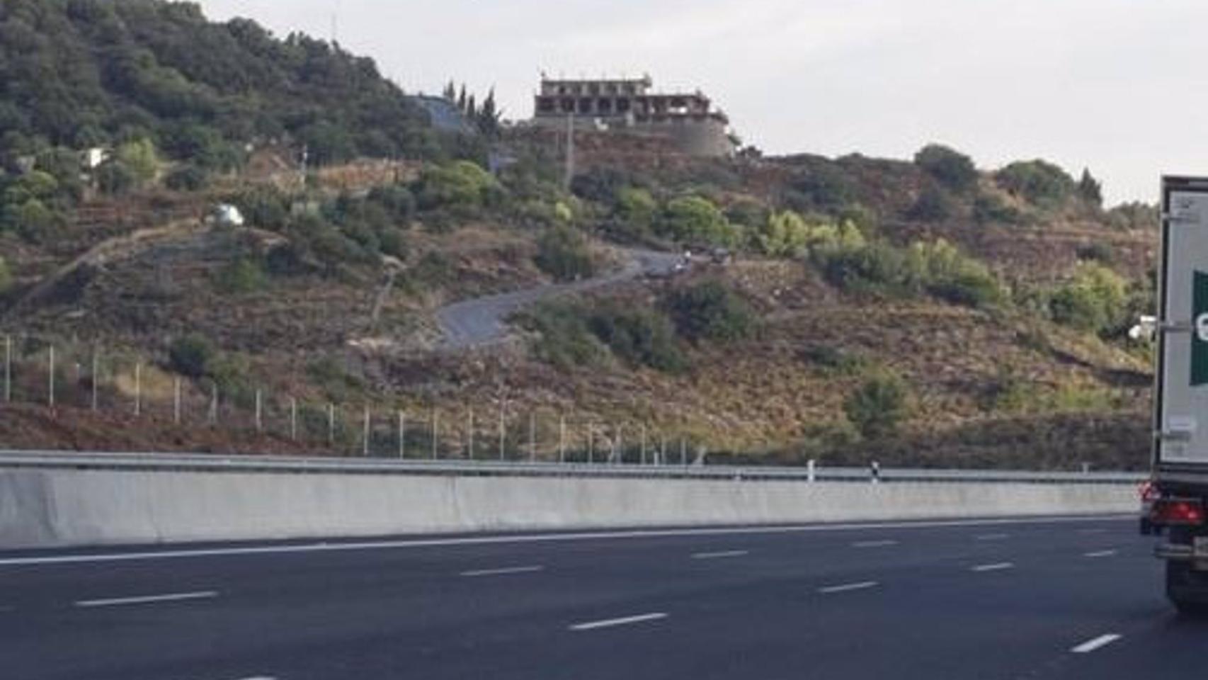Una carretera de la autovía de Málaga.