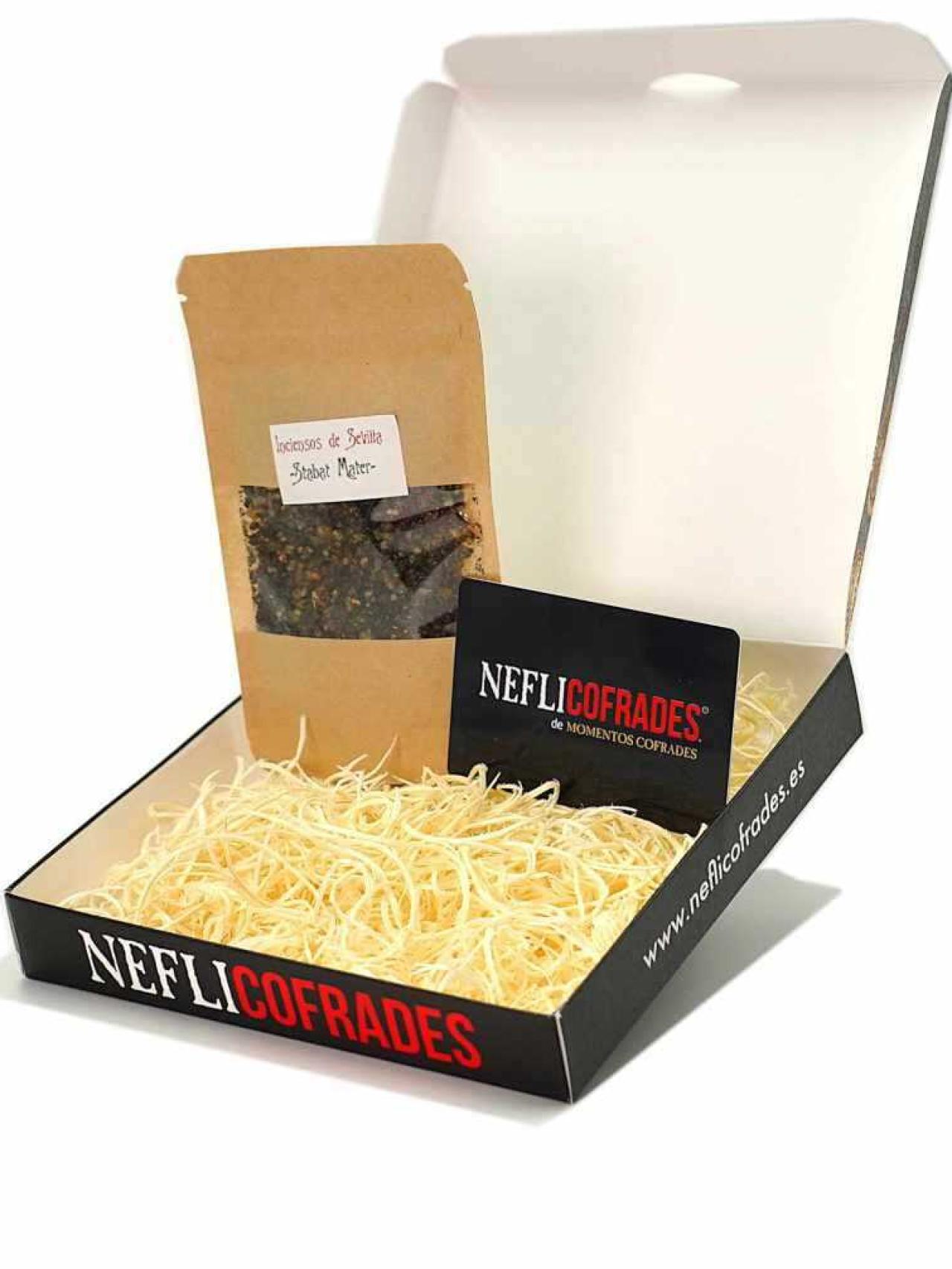Caja de regalo con incienso y suscripción a Neflicofrades.