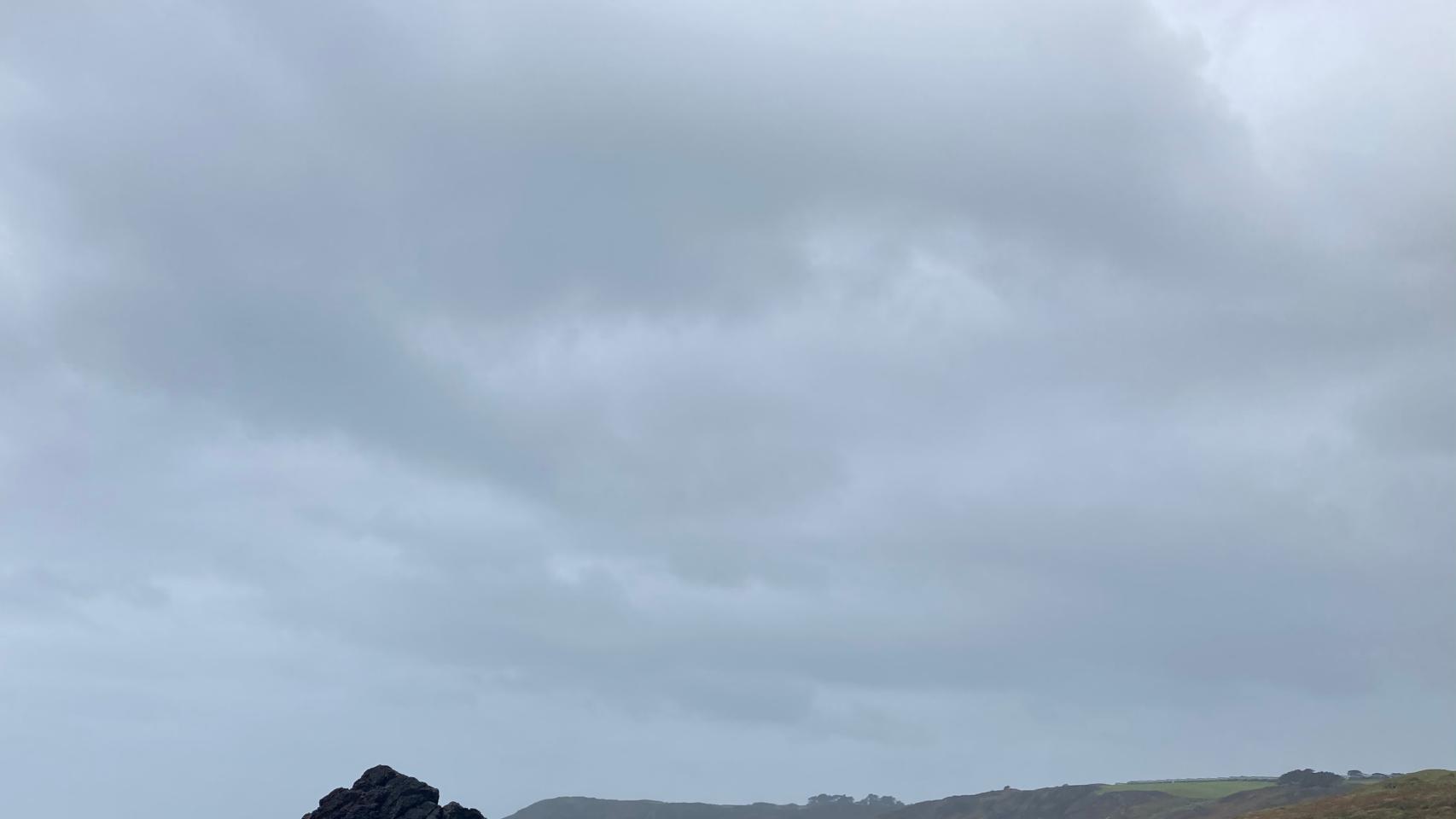Cielo nuboso.
