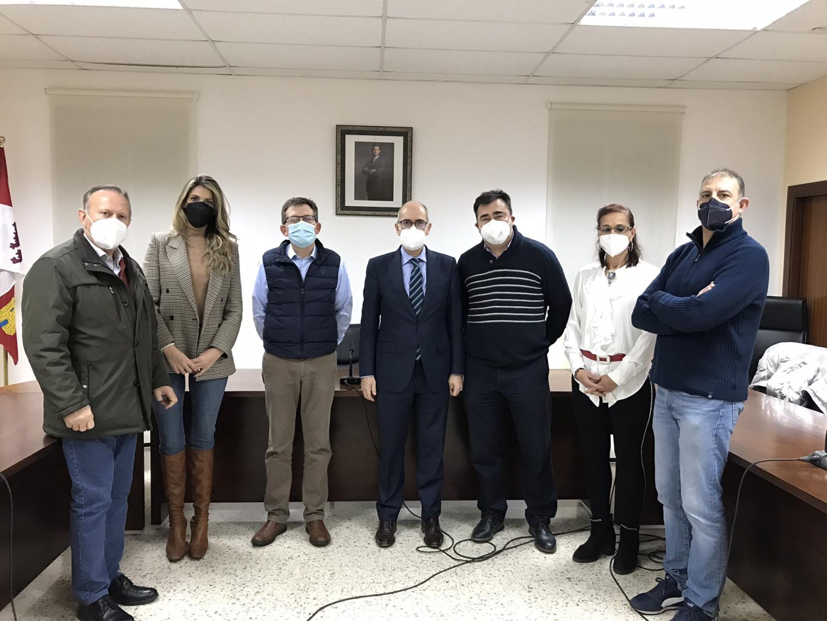 Visita del presidente de la Diputación de Salamanca a Cabrerizos