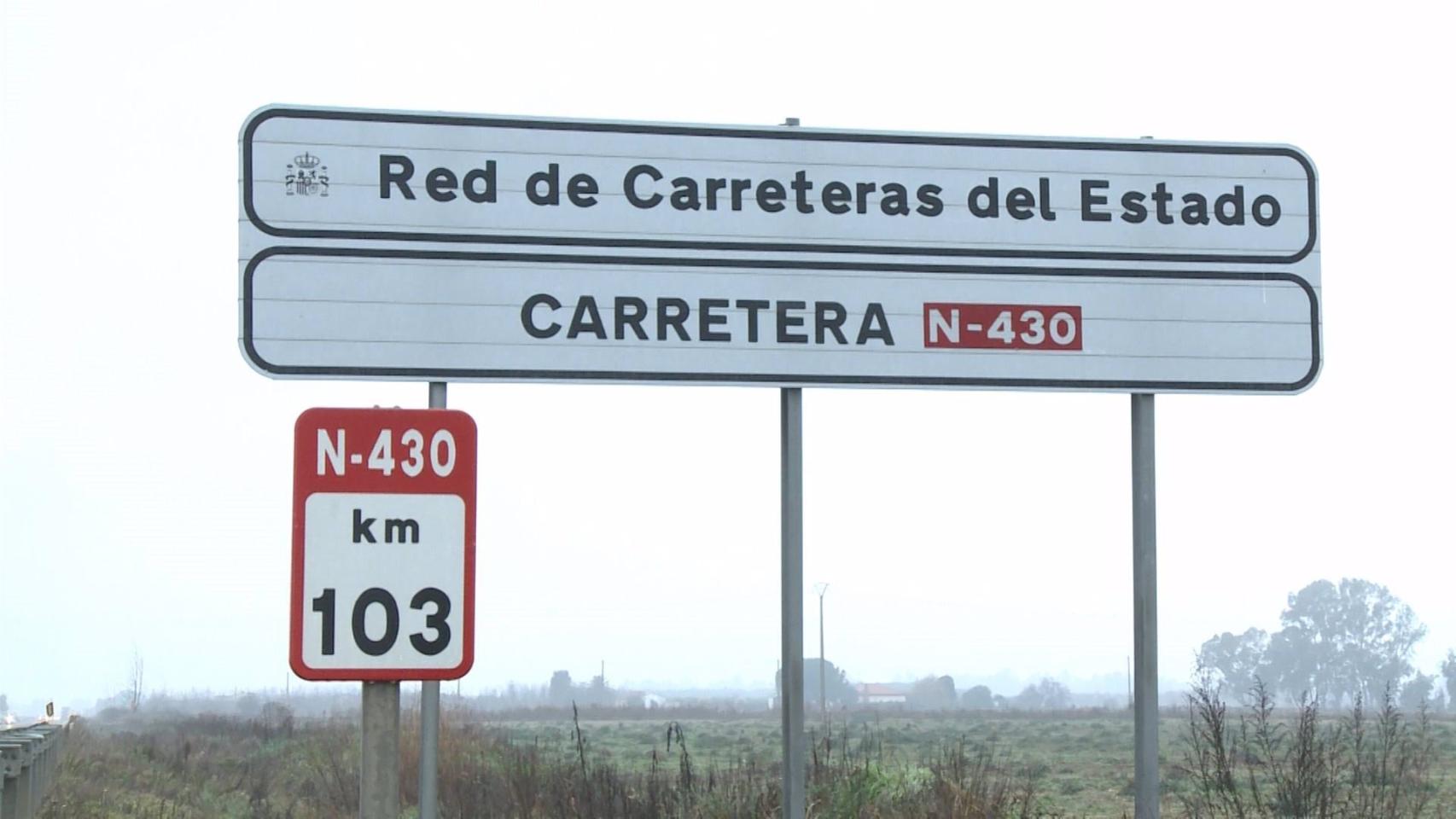 Carretera N-430. Imagen de archivo