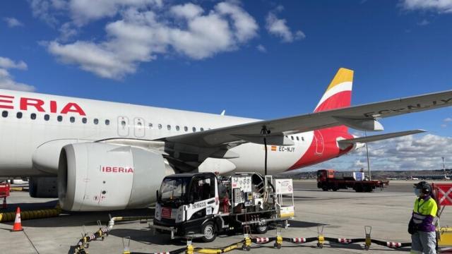 Repsol e Iberia han completado la ruta Madrid - Bilbao con combustible sostenible.
