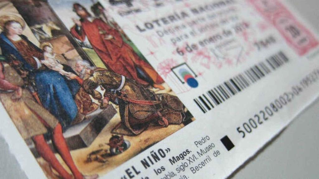 Décimo antiguo del sorteo del Niño.