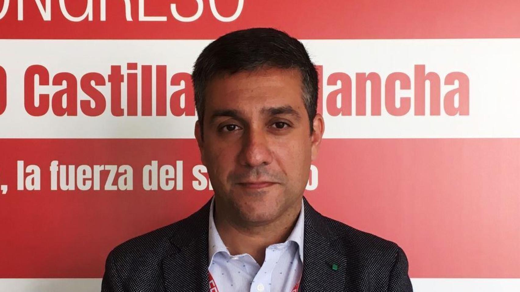 Javier Ortega, secretario de Organización de Comisiones Obreras Castilla-La Mancha.