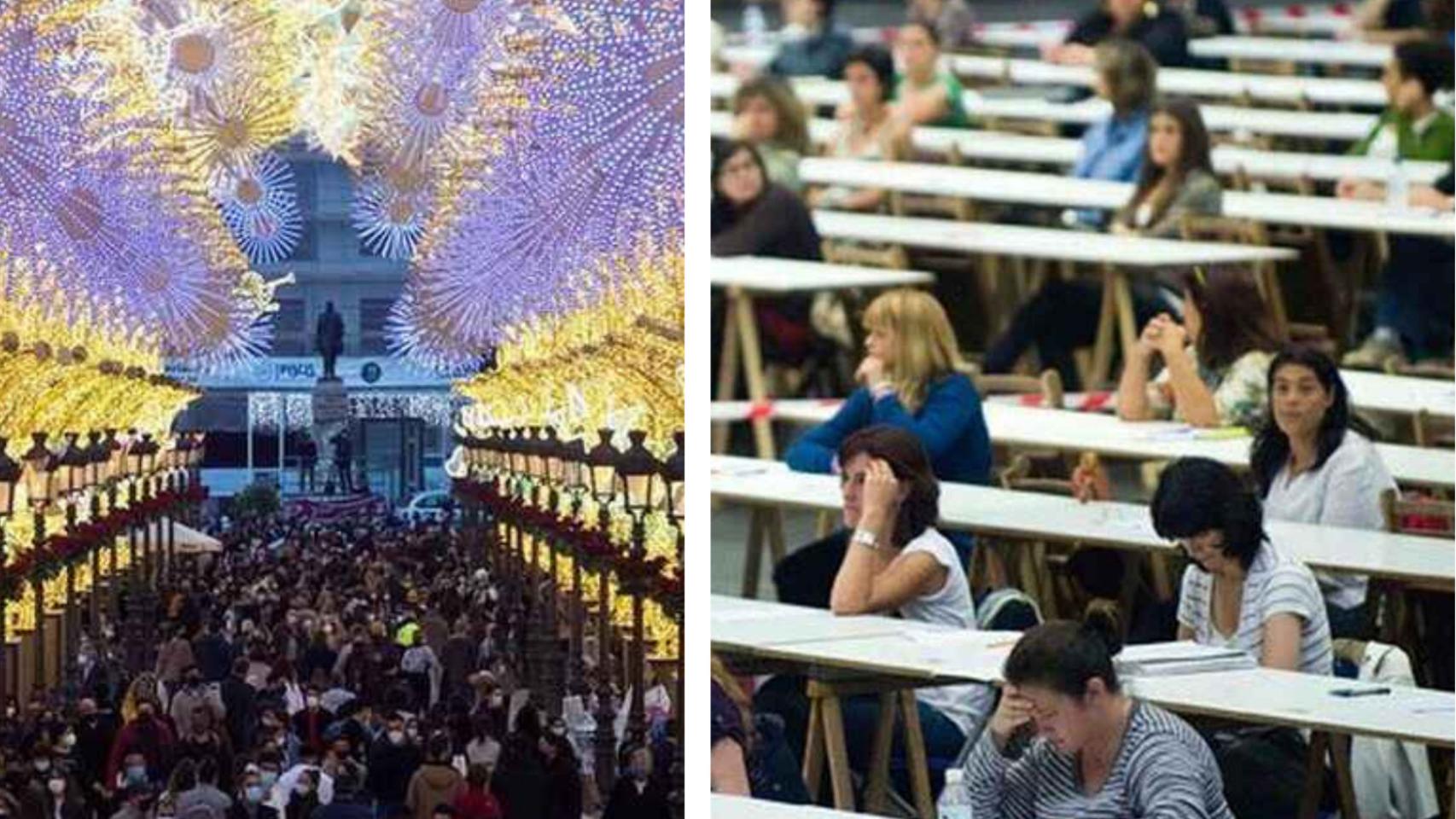 La Navidad es un reto en el día a día de los opositores.