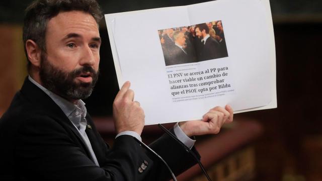 Guillermo Díaz (Ciudadanos), este martes en el Congreso.