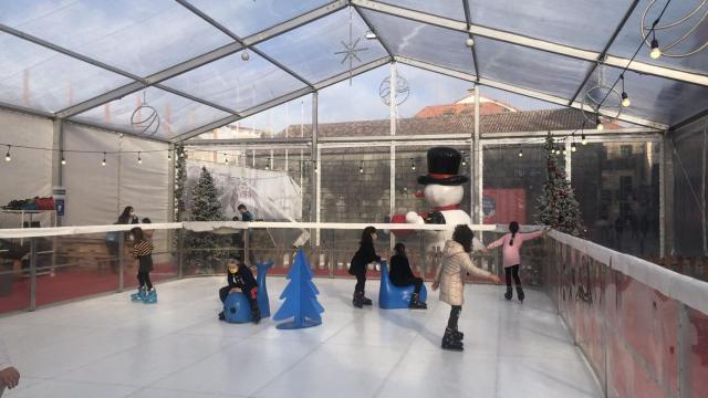 La pista de hielo de Baiona.