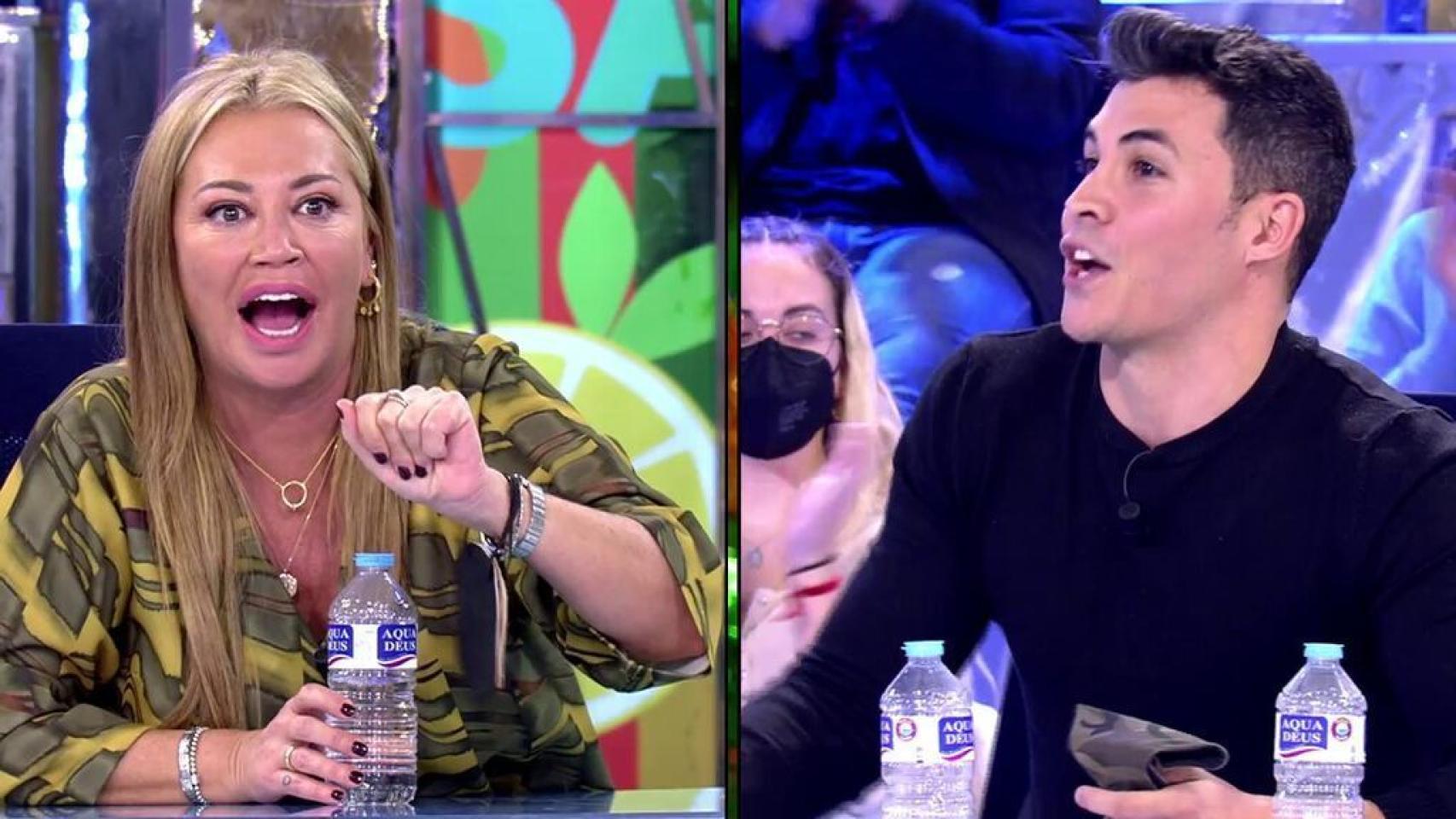 Belén Esteban abandona ‘Sálvame’ tras chocar con Kiko Jiménez por su embarazo de Jesulín