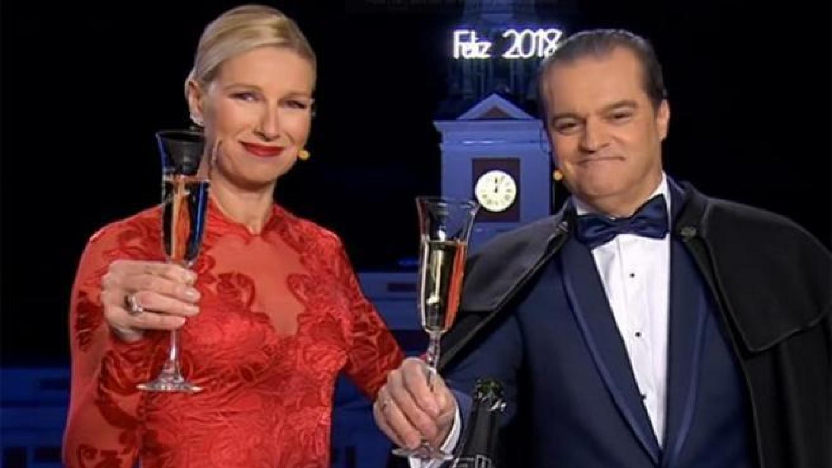 Anne Igartiburu y Ramón García.