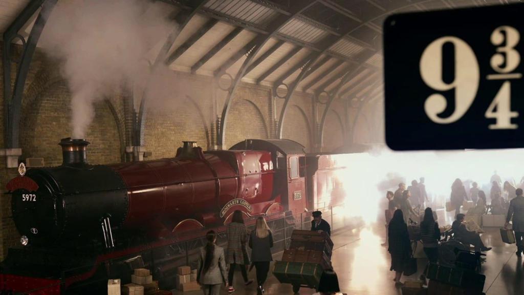 Fotograma del especial en el que aparece el emblemático andén 9 y 3/4.