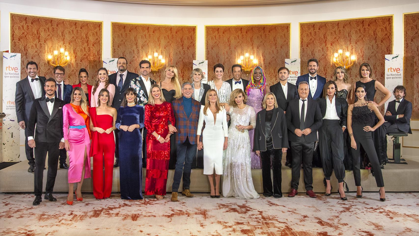 Rostros de TVE en la 'La navidad que quieres'.