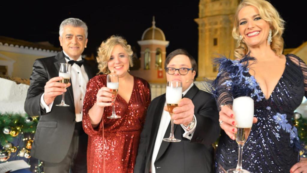 Una imagen de Pablo Pineda en la retransmisión.