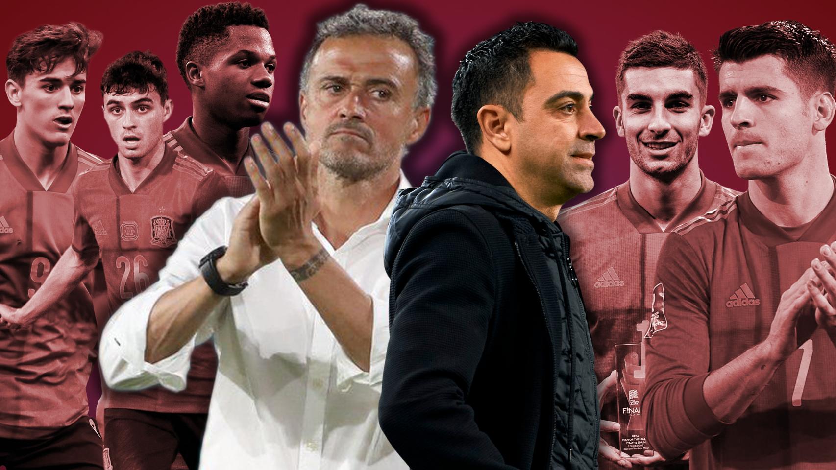 Luis Enrique - Xavi, el 'puente' de la españolización del Barça