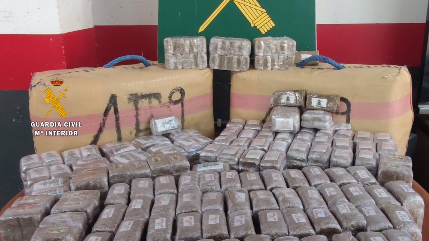 Droga intervenida en una operación.