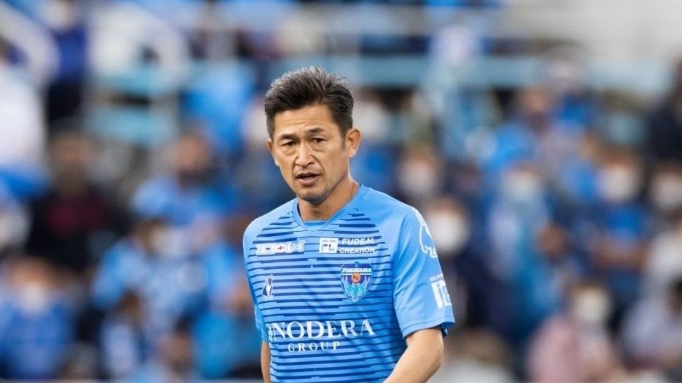 Kazuyoshi Miura durante un partido con el Yokohama FC