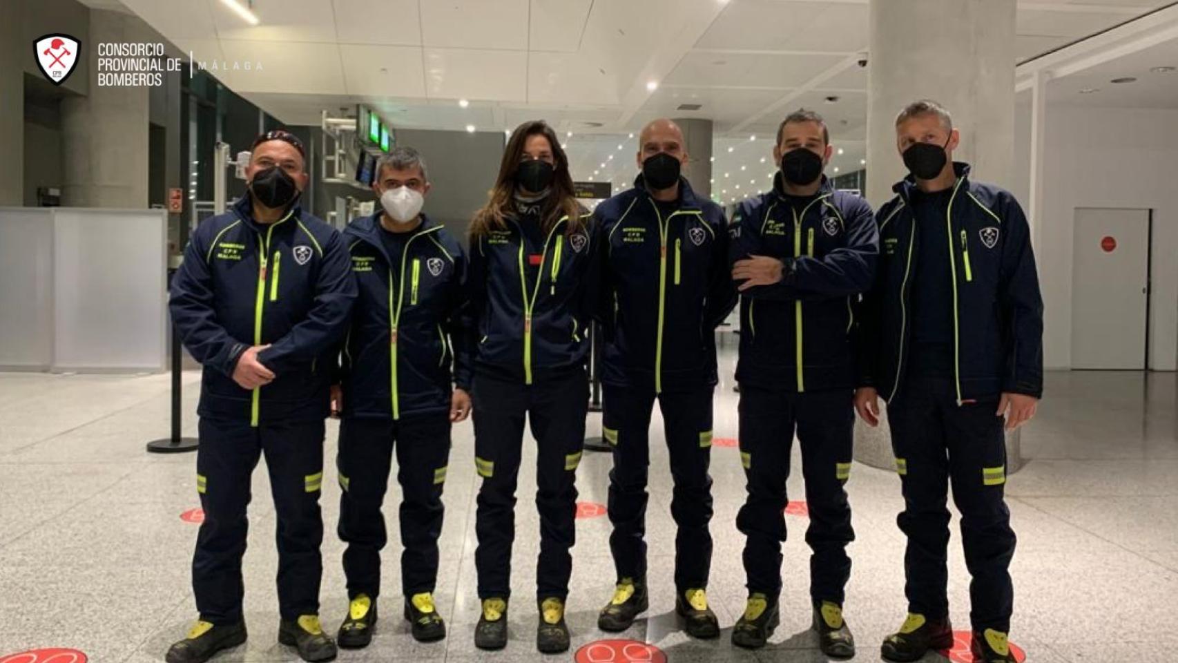 El equipo trasladado a La Palma.