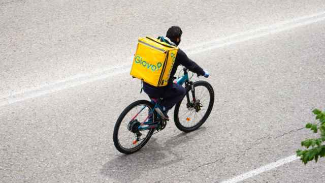 Un repartidor de Glovo.